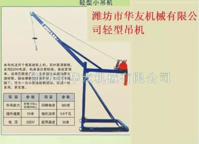 點(diǎn)擊查看詳細(xì)信息<br>標(biāo)題：華友機(jī)械家用小吊機(jī) 閱讀次數(shù)：9008